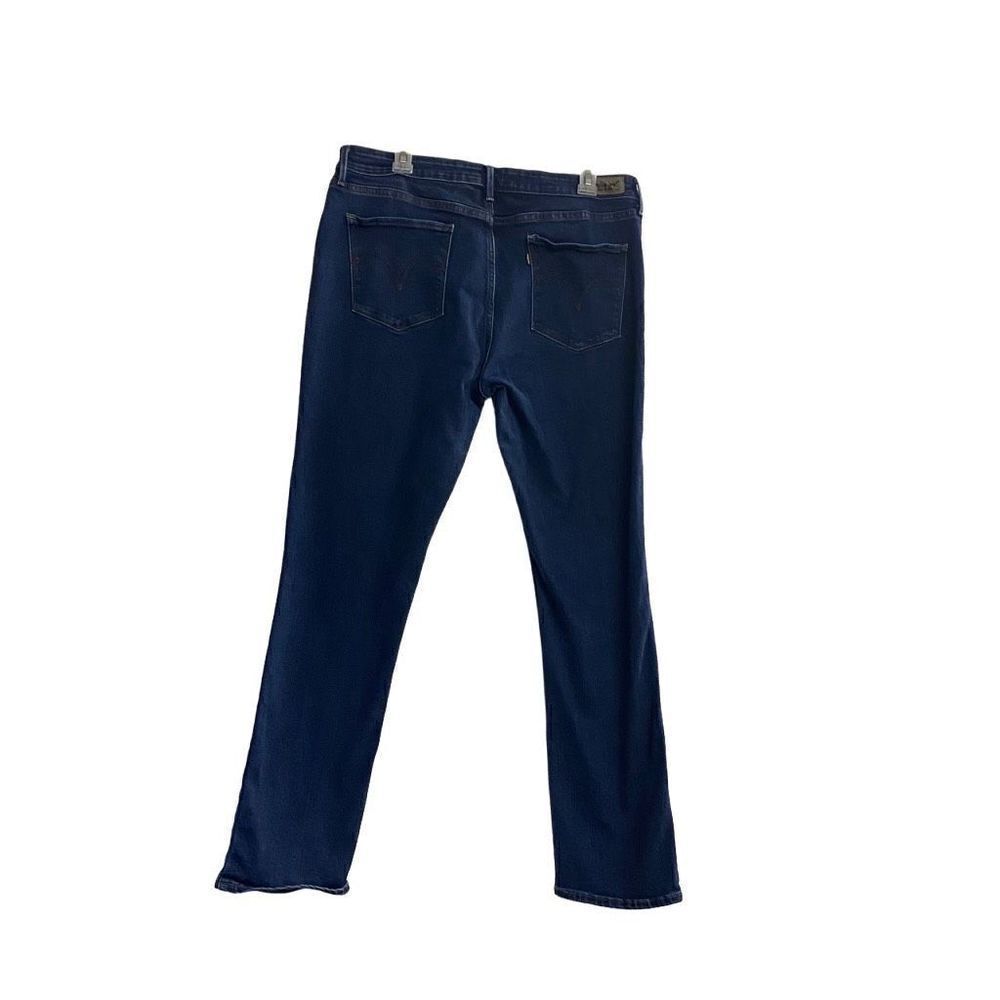 LEVI STRAUSS & CO Women’s Dark Wash Mid Rise Skinny Jeans Size 18 Inseam 30” - Picture 2 of 9